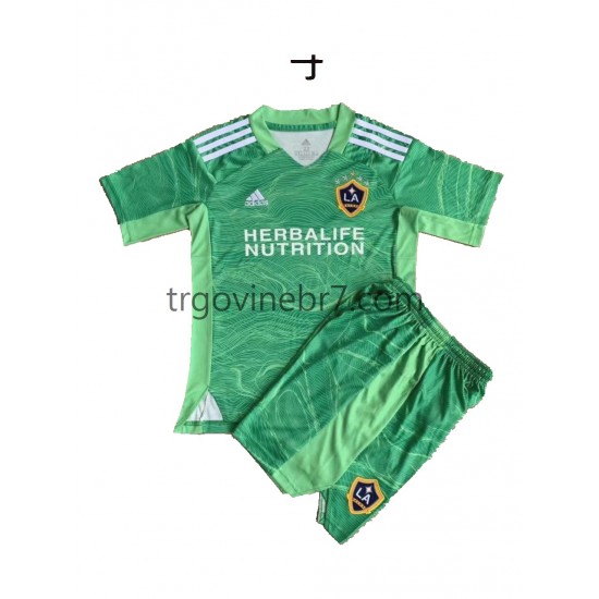 Golmanski Dres - Dres Los Angeles Galaxy Domaći 2021-2022 Kratkih Rukava - Dječji