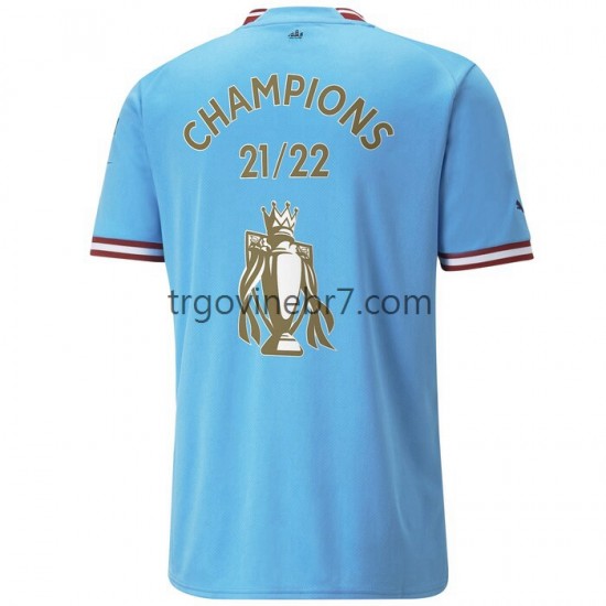 Dres Manchester City Champions Domaći 2022-2023 Kratkih Rukava - Muški