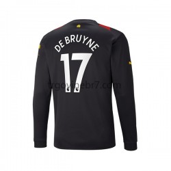 Dres Manchester City De Bruyne 17 Gostujući 2022-2023 Dugim Rukavima - Muški Dres Manchester City De Bruyne 17 Gostujući 2022-2023 Dugim Rukavima - Muški