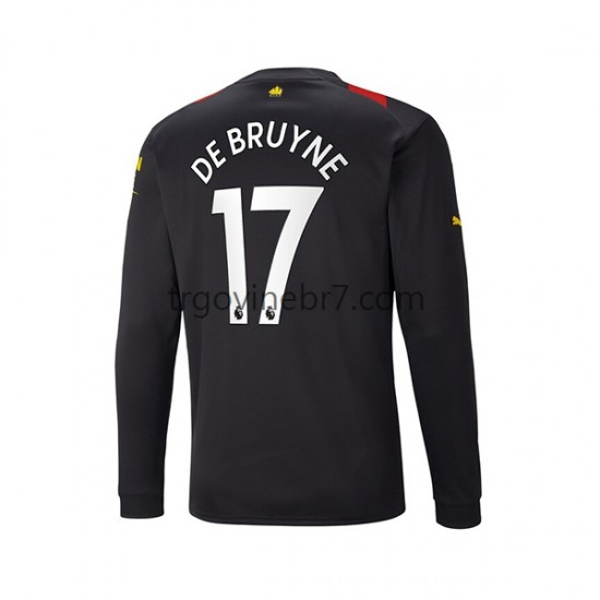 Dres Manchester City De Bruyne 17 Gostujući 2022-2023 Dugim Rukavima - Muški