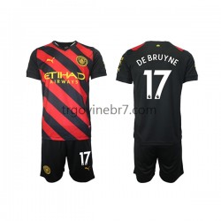 Dres Manchester City De Bruyne 17 Gostujući 2022-2023 Kratkih Rukava - Dječji Dres Manchester City De Bruyne 17 Gostujući 2022-2023 Kratkih Rukava - Dječji