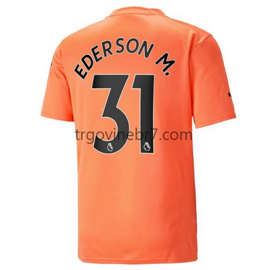 Golmanski Dres - Dres Manchester City Ederson M. 31 Treći 2022-2023 Kratkih Rukava - Muški