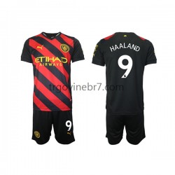 Dres Manchester City Haaland 9 Gostujući 2022-2023 Kratkih Rukava - Muški - Dječji Dres Manchester City Haaland 9 Gostujući 2022-2023 Kratkih Rukava - Muški - Dječji