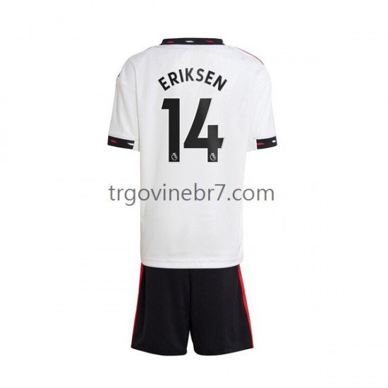 Dres Manchester United Christian Eriksen 14 Gostujući 2022-2023 Kratkih Rukava - Dječji