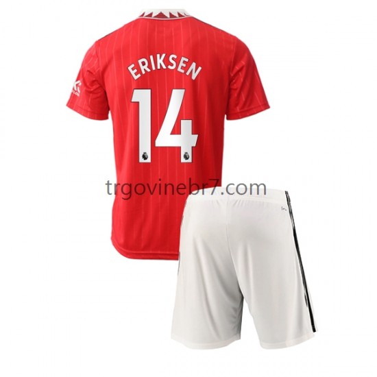Dres Manchester United Christian Eriksen 14 Domaći 2022-2023 Kratkih Rukava - Dječji