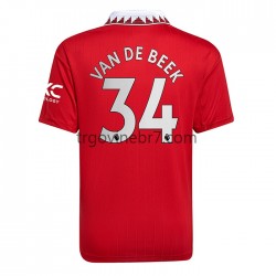 Dres Manchester United Donny van de Beek 34 Domaći 2022-2023 Kratkih Rukava - Muški Dres Manchester United Donny van de Beek 34 Domaći 2022-2023 Kratkih Rukava - Muški