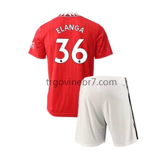 Dres Manchester United Elanga 36 Domaći 2022-2023 Kratkih Rukava - Dječji