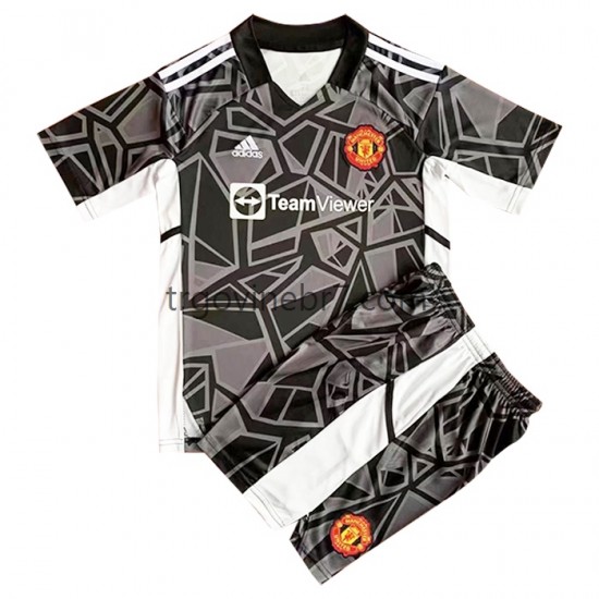 Golmanski Dres - Dres Manchester United Gostujući 2022-2023 Kratkih Rukava - Dječji
