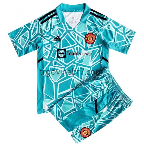 Golmanski Dres - Dres Manchester United Treći 2022-2023 Kratkih Rukava - Dječji