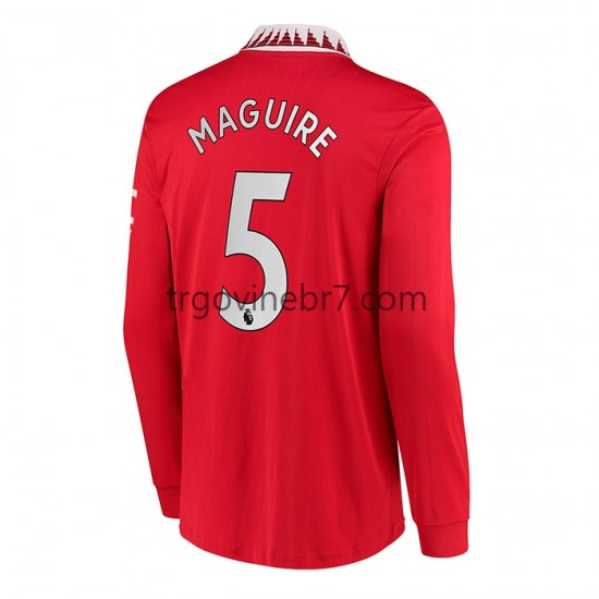 Dres Manchester United Harry Maguire 5 Domaći 2022-2023 Dugim Rukavima - Muški