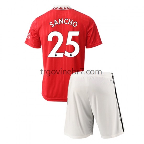 Dres Manchester United Jadon Sancho 25 Domaći 2022-2023 Kratkih Rukava - Muški - Dječji