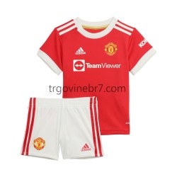 Dres Manchester United Domaći 2021-2022 Kratkih Rukava - Dječji