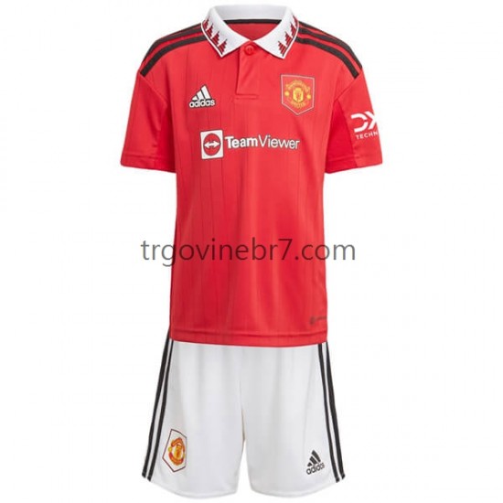 Dres Manchester United Domaći 2022-2023 Kratkih Rukava - Dječji