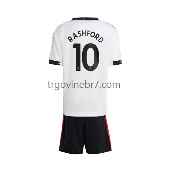 Dres Manchester United Rashford 10 Gostujući 2022-2023 Kratkih Rukava - Dječji