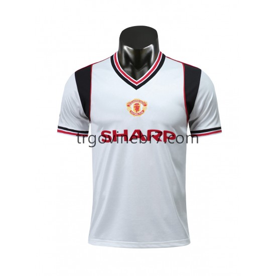 Dres Manchester United 1985 Retro Gostujući Kratkih Rukava - Muški