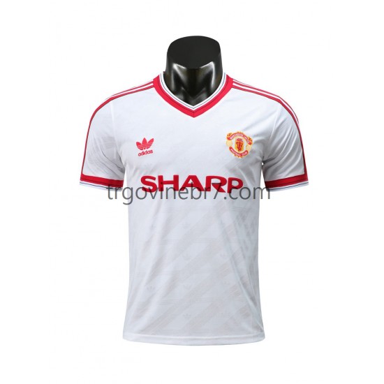 Dres Manchester United 1986 Retro Gostujući Kratkih Rukava - Muški