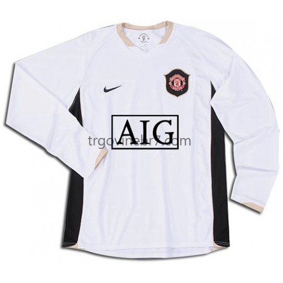 Dres Manchester United Retro Gostujući 2006-2007 Dugim Rukavima - Muški