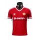 Dres Manchester United 1986 Retro Domaći Kratkih Rukava - Muški