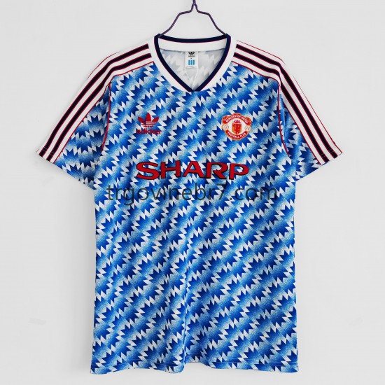 Dres Manchester United 1992 Retro Domaći Kratkih Rukava - Muški