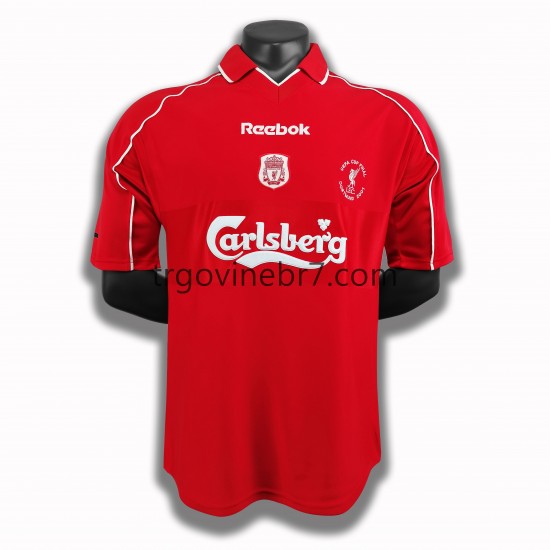 Dres Manchester United 2000-2001 Retro Domaći Kratkih Rukava - Muški