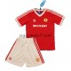 Dres Manchester United 1984 Retro Domaći Kratkih Rukava - Dječji