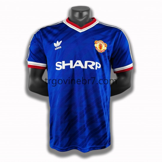 Dres Manchester United 1986 Retro Treći Kratkih Rukava - Muški