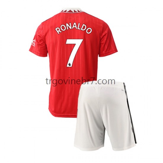 Dres Manchester United Ronaldo 7 Domaći 2022-2023 Kratkih Rukava - Dječji