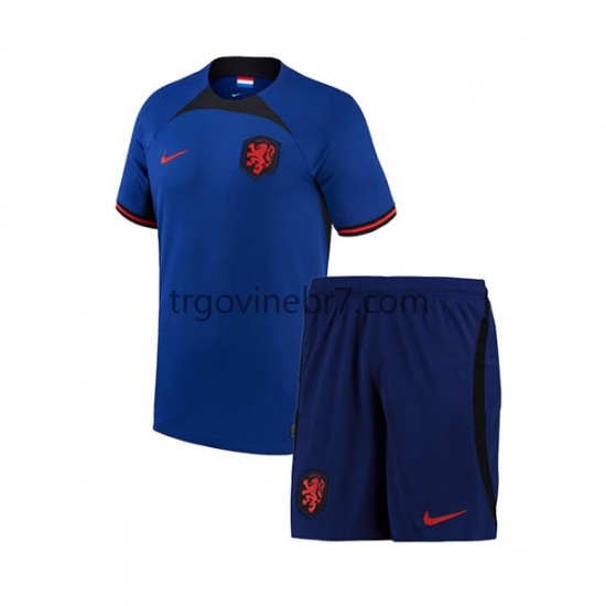 Dres Nizozemska Gostujući World Cup 2022 Kratkih Rukava - Dječji