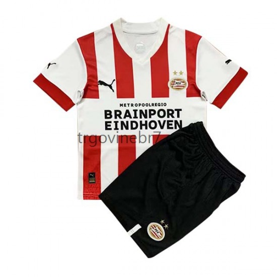 Dres PSV Eindhoven Domaći 2022-2023 Kratkih Rukava - Dječji