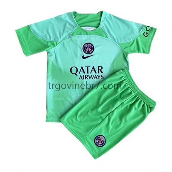 Golmanski Dres - Dres Paris Saint-Germain Domaći 2022-2023 Kratkih Rukava - Dječji