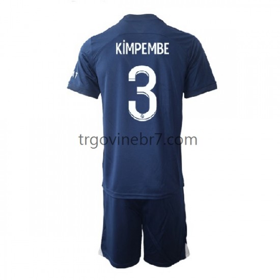 Dres Paris Saint-Germain Kimpembe 3 Domaći 2022-2023 Kratkih Rukava - Dječji