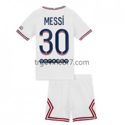 Dres Paris Saint-Germain Lionel Messi 30 Četvrti 2021-2022 Kratkih Rukava - Dječji