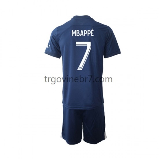 Dres Paris Saint-Germain Mbappé 7 Domaći 2022-2023 Kratkih Rukava - Dječji
