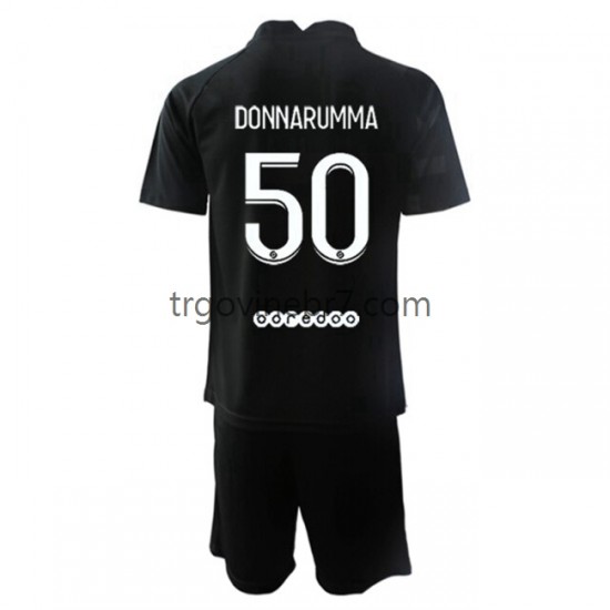 Golmanski Dres - Dres Paris Saint-Germain PSG Gianluigi Donnarumma 50 Gostujući 2021-2022 Kratkih Rukava - Dječji
