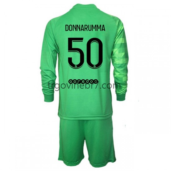Golmanski Dres - Dres Paris Saint-Germain PSG Gianluigi Donnarumma 50 Treći 2021-2022 Dugim Rukavima - Dječji