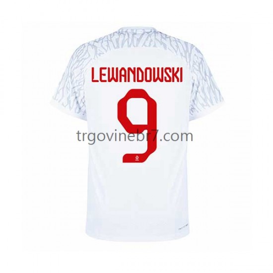 Dres Poljska Lewandowski 9 Domaći World Cup 2022 Kratkih Rukava - Muški
