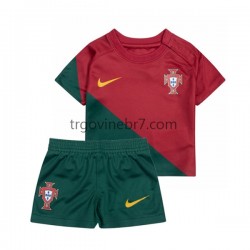Dres Portugal Domaći World Cup 2022 Kratkih Rukava - Dječji Dres Portugal Domaći World Cup 2022 Kratkih Rukava - Dječji