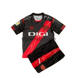 Dres Rayo Vallecano Gostujući 2021-2022 Kratkih Rukava - Dječji
