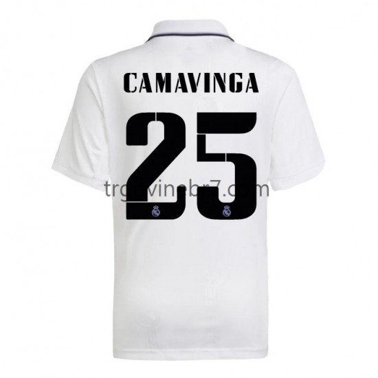 Dres Real Madrid Camavinga 25 Domaći 2022-2023 Kratkih Rukava - Muški