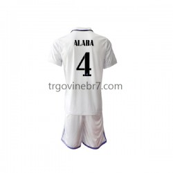 Dres Real Madrid David Alaba 4 Domaći 2022-2023 Kratkih Rukava - Dječji