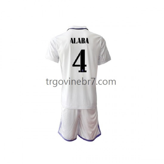 Dres Real Madrid David Alaba 4 Domaći 2022-2023 Kratkih Rukava - Dječji