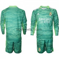 Golmanski Dres - Dres Real Madrid Treći 2021-2022 Dugim Rukavima - Dječji Golmanski Dres - Dres Real Madrid Treći 2021-2022 Dugim Rukavima - Dječji