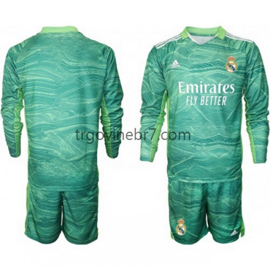 Golmanski Dres - Dres Real Madrid Treći 2021-2022 Dugim Rukavima - Dječji