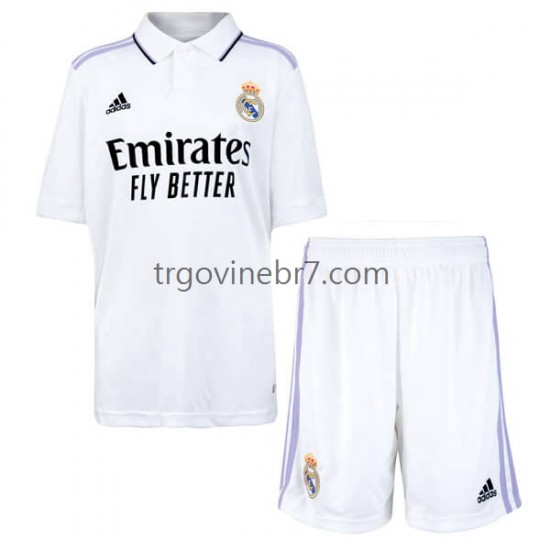 Dres Real Madrid Domaći 2022-2023 Kratkih Rukava - Dječji