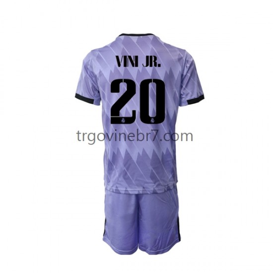 Dres Real Madrid Vinicius Junior 20 Gostujući 2022-2023 Kratkih Rukava - Dječji