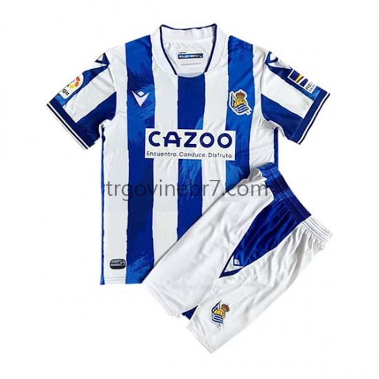 Dres Real Sociedad Domaći 2022-2023 Kratkih Rukava - Dječji