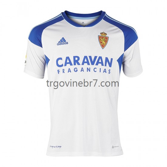 Dres Real Zaragoza Domaći 2022-2023 Kratkih Rukava - Muški