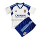 Dres Real Zaragoza Domaći 2022-2023 Kratkih Rukava - Dječji