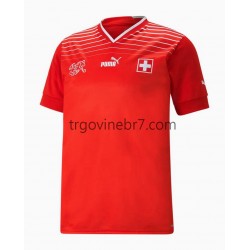 Dres Švicarska Domaći World Cup 2022 Kratkih Rukava - Muški Dres Švicarska Domaći World Cup 2022 Kratkih Rukava - Muški