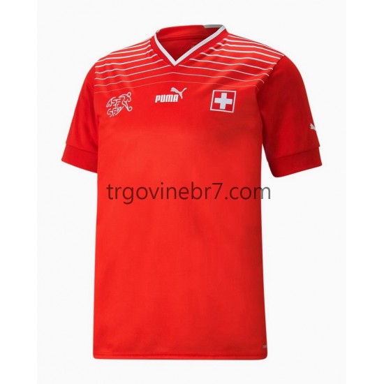 Dres Švicarska Domaći World Cup 2022 Kratkih Rukava - Muški